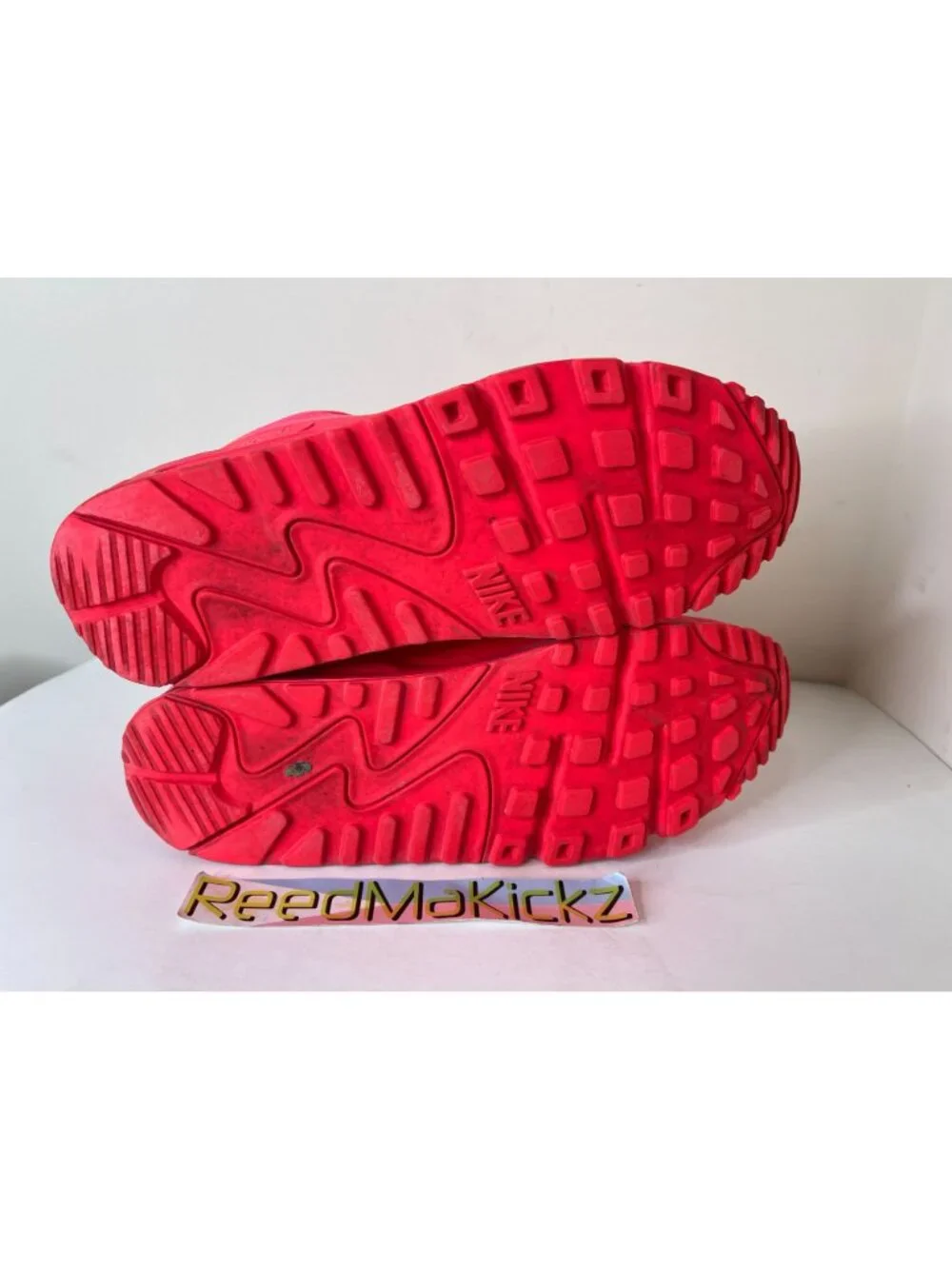 Nike Air Max 90 Hyperfuse Solar Pink NIKE ID Mens 10us PRE OWNED